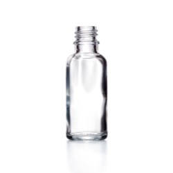 10ml Clear Glass Dropper Bottle, GL18 Neck